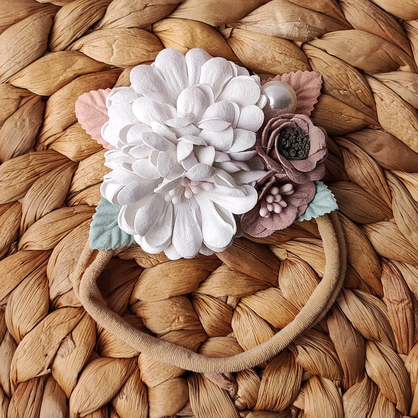 Flower baby headband