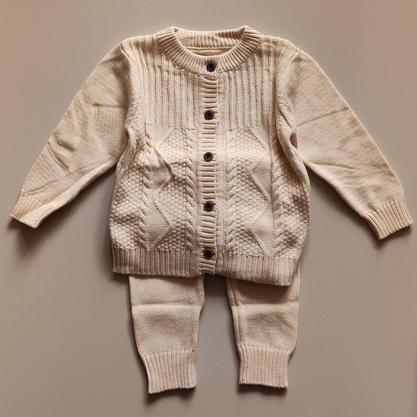 Baby cardigan and joggers set